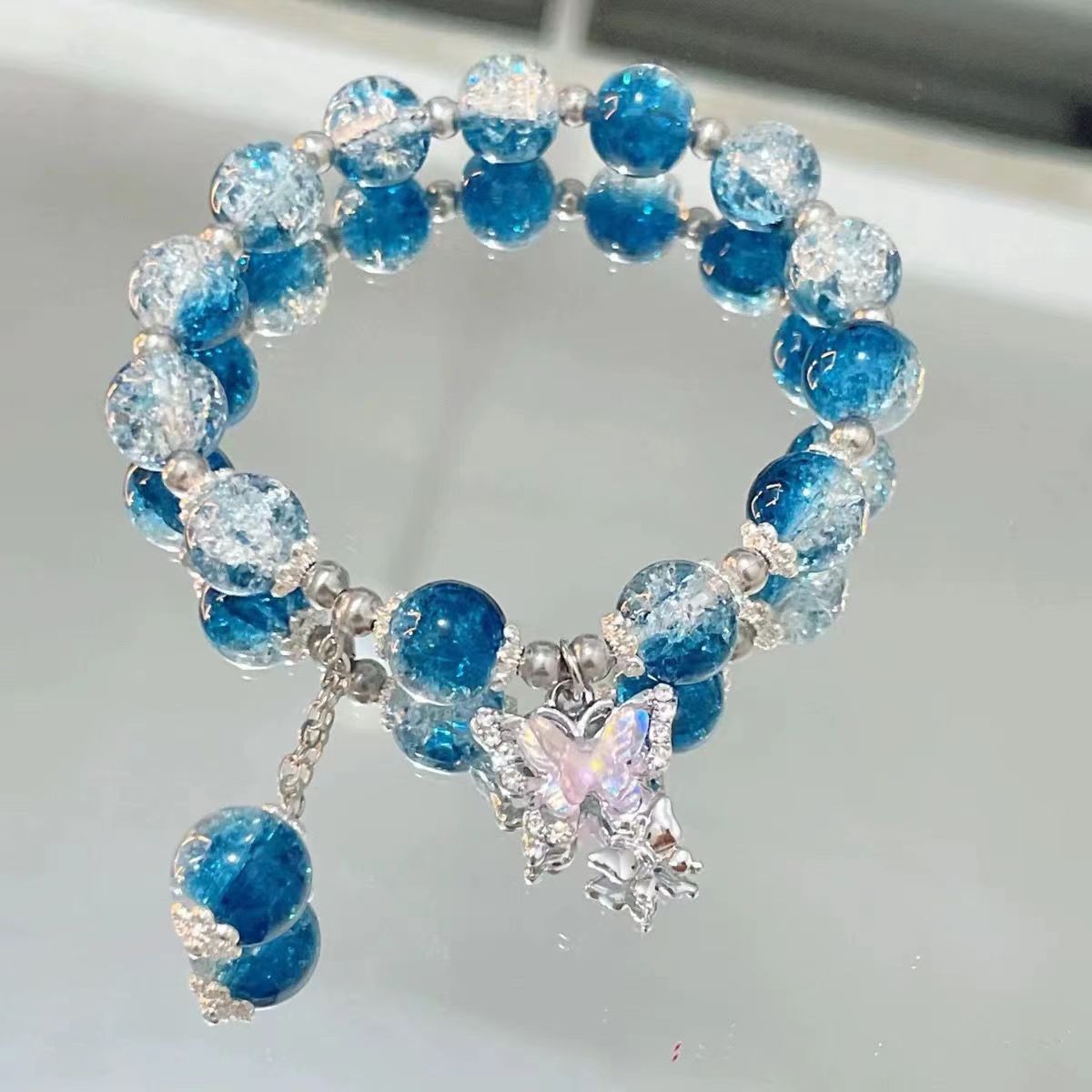 闺蜜的碎花蝴蝶手链 图2
