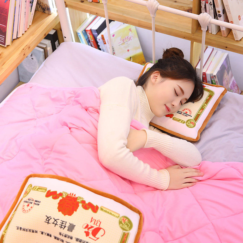 如沁二合一抱枕被 图2
