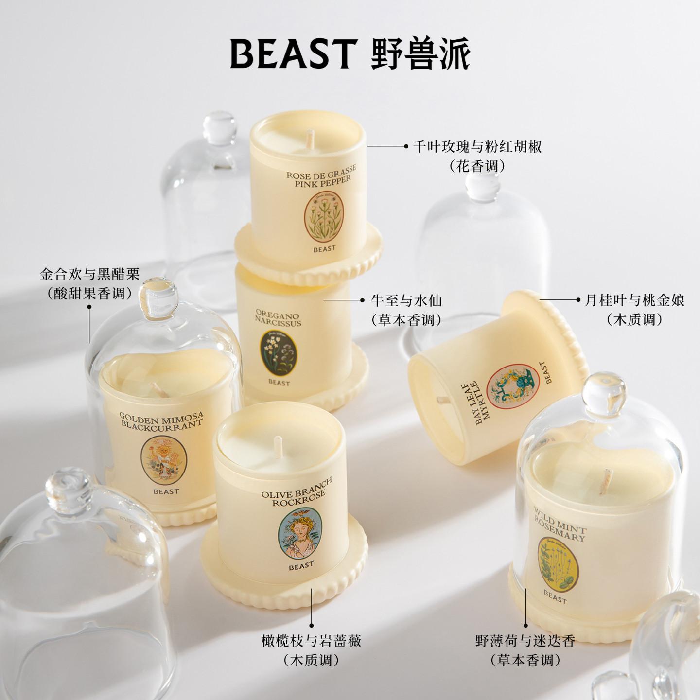 野兽派钟罩香薰蜡烛礼盒 图2