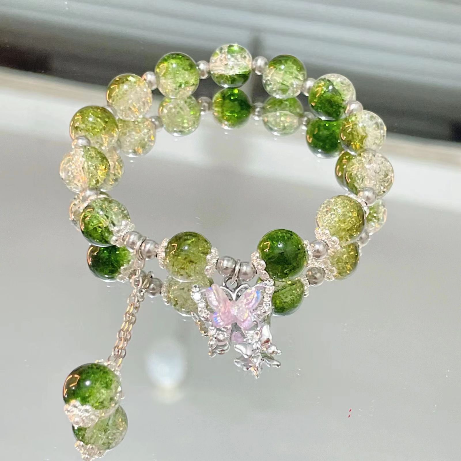 闺蜜的碎花蝴蝶手链 图3
